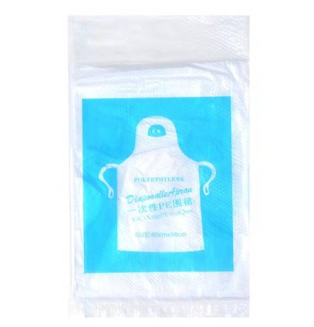 ผ้ากันเปื้อนพลาสติก ใช้แล้วทิ้ง
