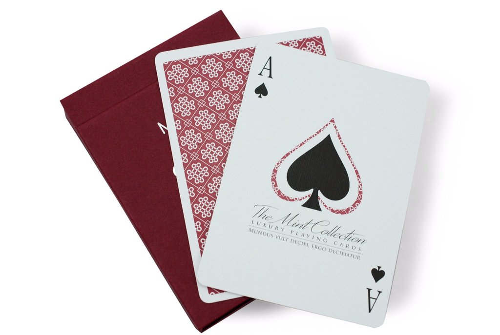 Raspberry Mint Playing Cards by 52kards