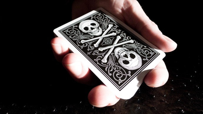 Bicycle Skull Playing Cards (White)
