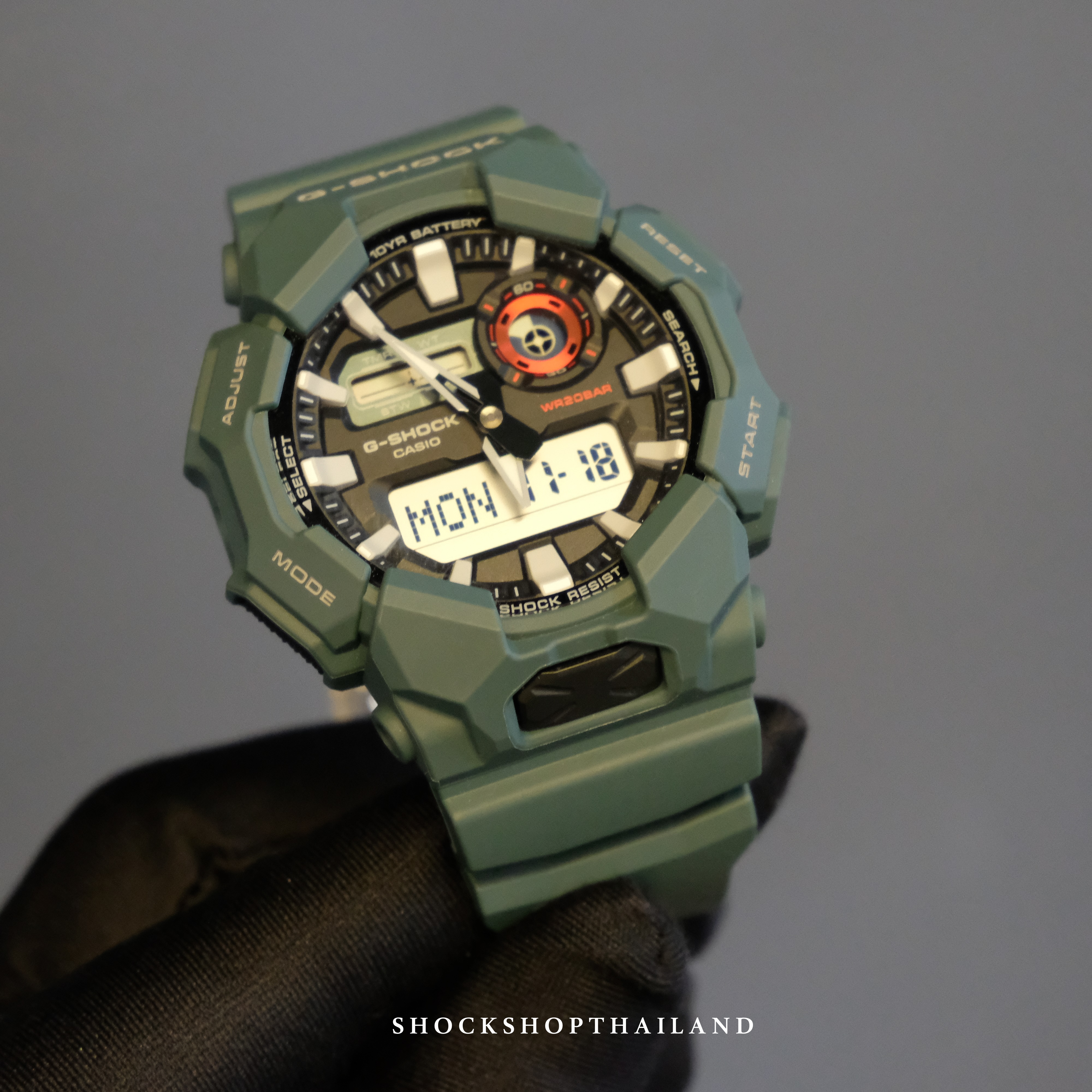 Casio G-Shock นาฬิกาผู้ชาย รุ่น GA-010-2A ซีรีส์ GA-010 จีช็อค