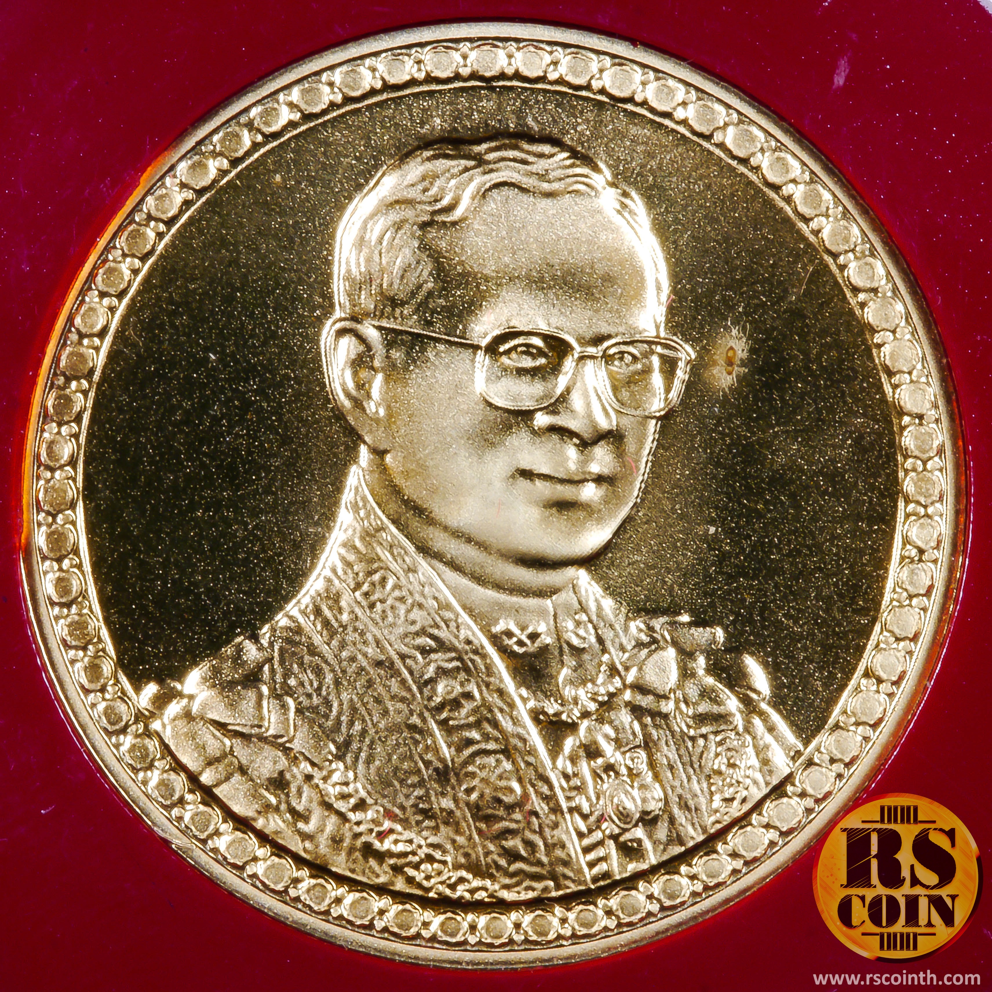 เหรียญกษาปณ์ทองคำ เหรียญกษาปณ์ที่ระลึกพระราชพิธีฉลองสิริราชสมบัติครบ 60 ปี 9 มิถุนายน 2549