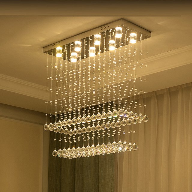 โคมระย้า ไฟเพดาน ไฟระย้า ไฟช่อ ไฟกิ่ง ไฟคริสตัล crystal chandelier 60cm