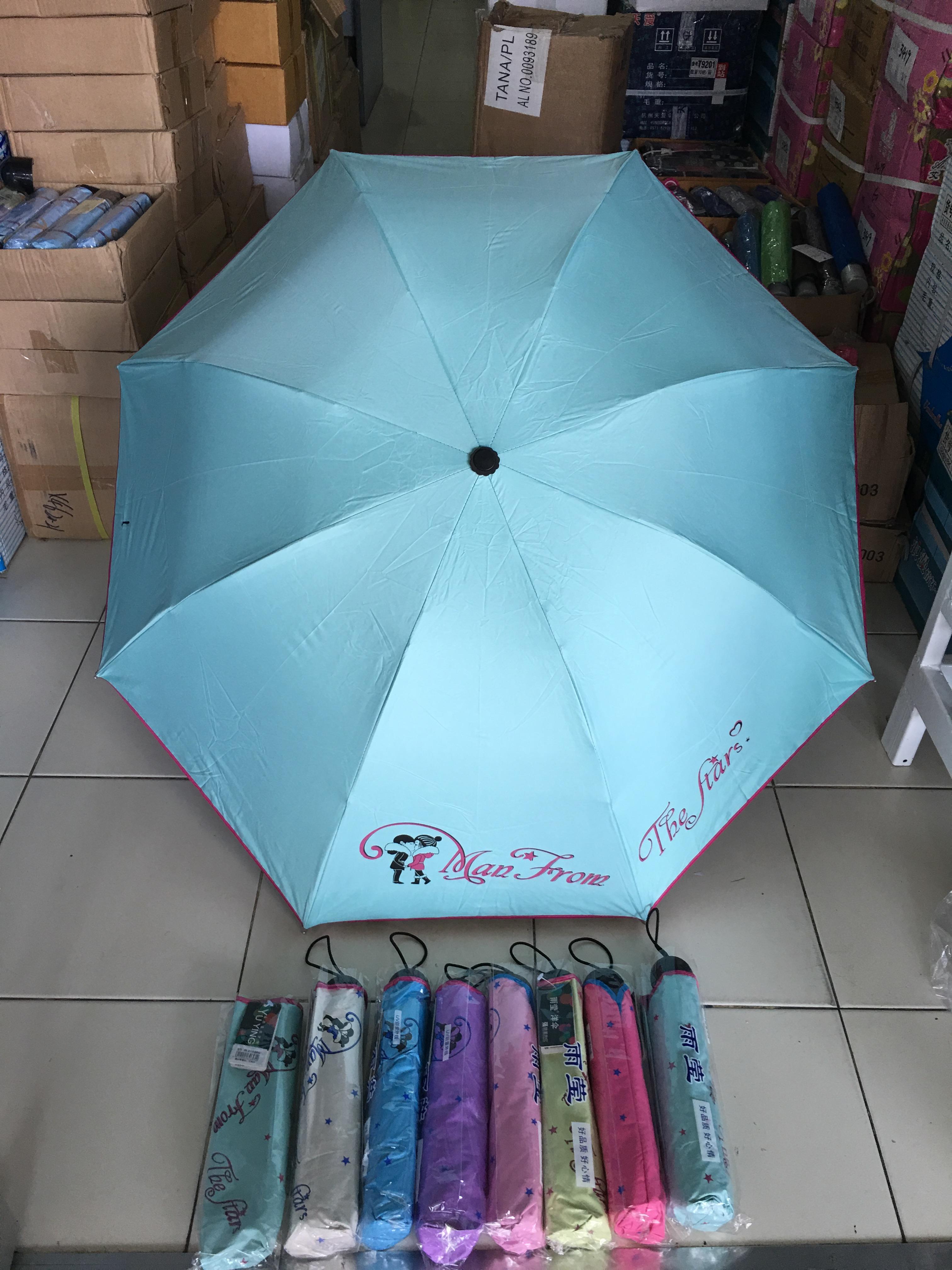 ร่มโค้งแฟชั่นยูวีสีดำรหัส695