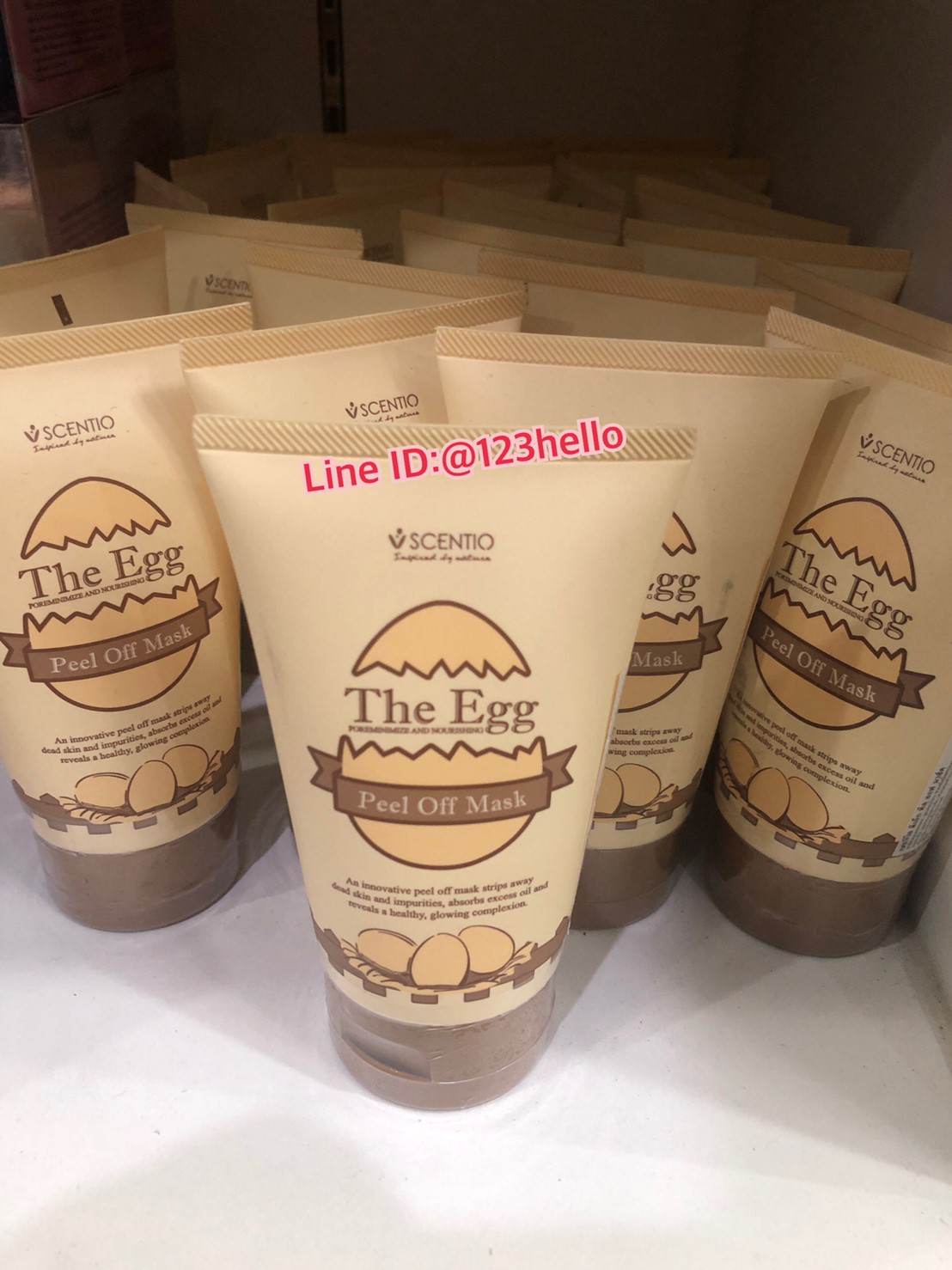 SCENTIO The Egg Peel Off Mask เซนทิโอ ดิเอ้ก พีล ออฟ มาร์ค 100 ml.