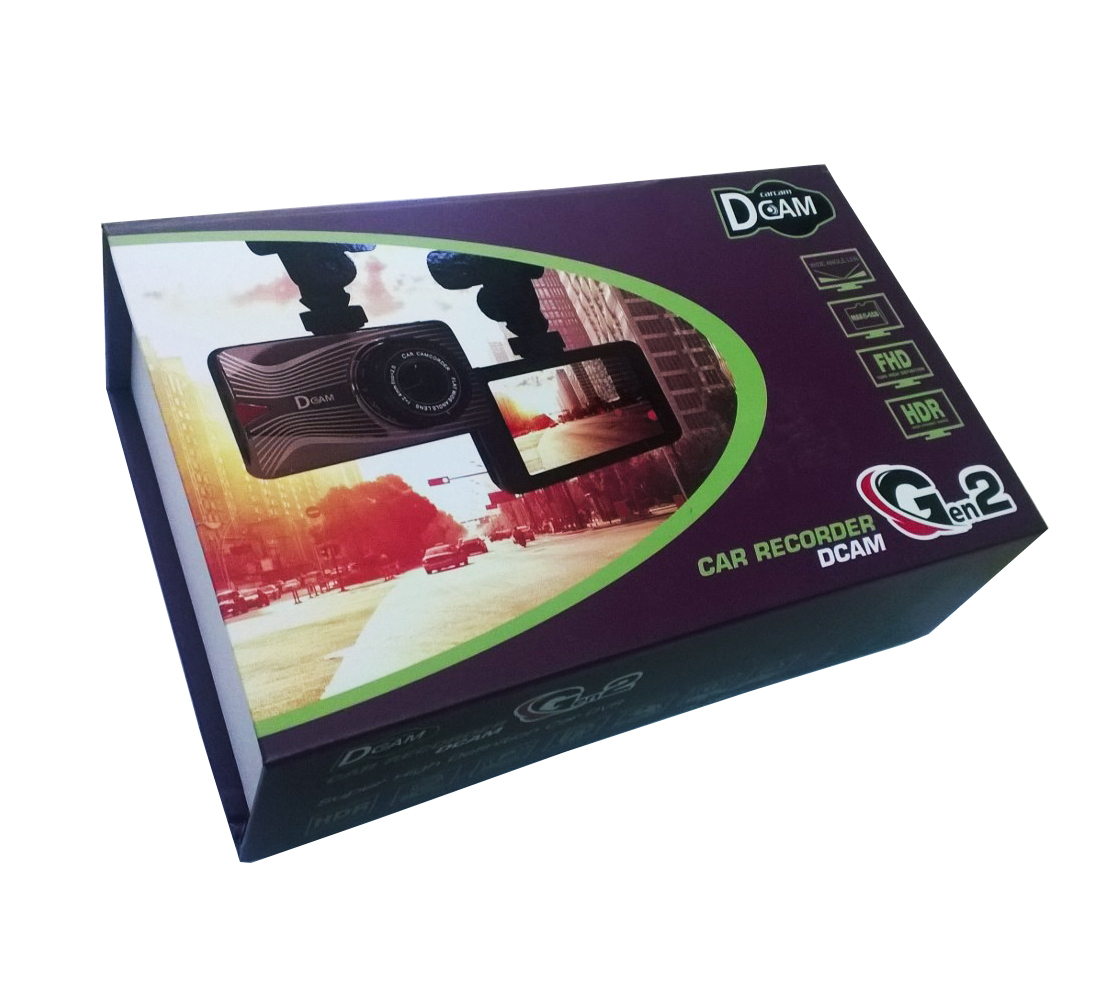 กล้องติดรถยนต์ DCam Gen2 เลนซ์กว้าง 170 องศา มีระบบ WDR บันทึกทะเบียน Digital zoom 4x ความจำ 64GB