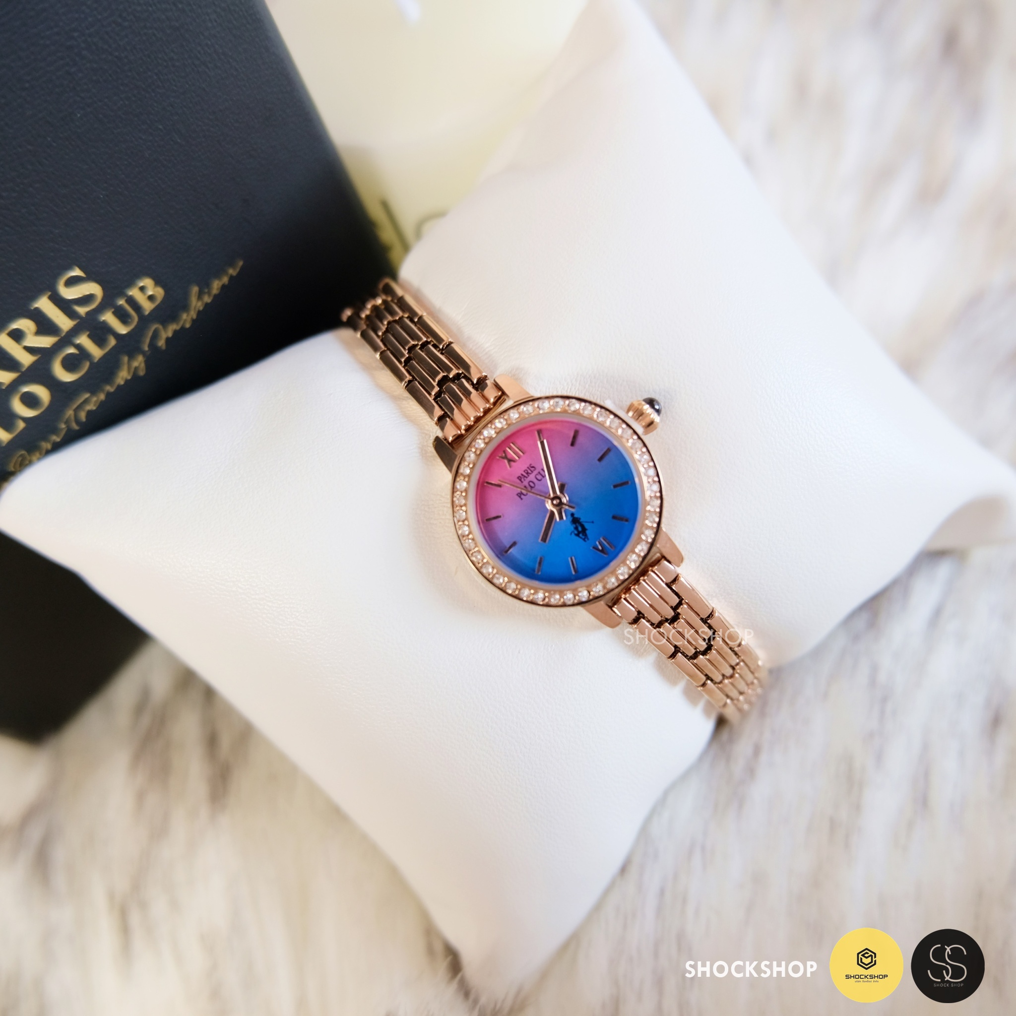 Paris Polo Club นาฬิกาข้อมือผู้หญิง รุ่น 3PP-2101731L-PK-BU โปโล