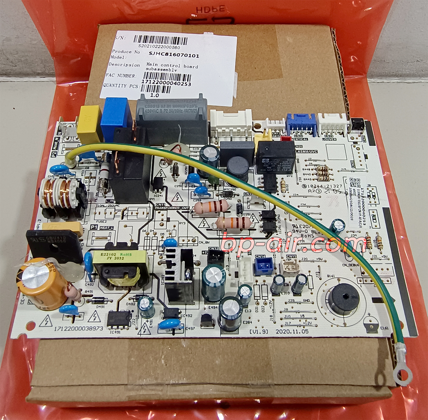 แผงเมนบอร์ดคอยล์เย็น Midea MSAFB-12CRDN8-QD2