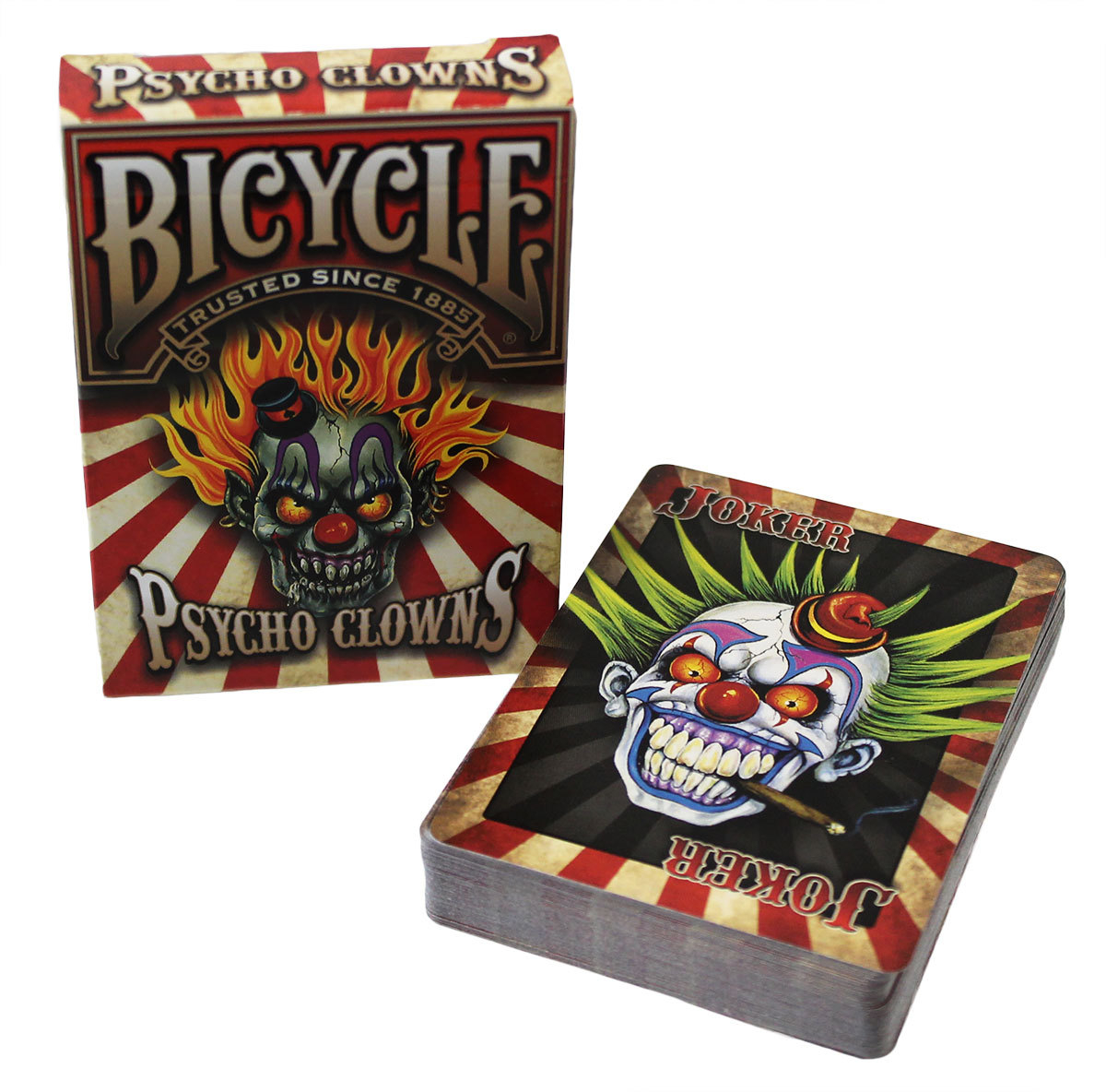 Bicycle Psycho Clowns Playing Cards