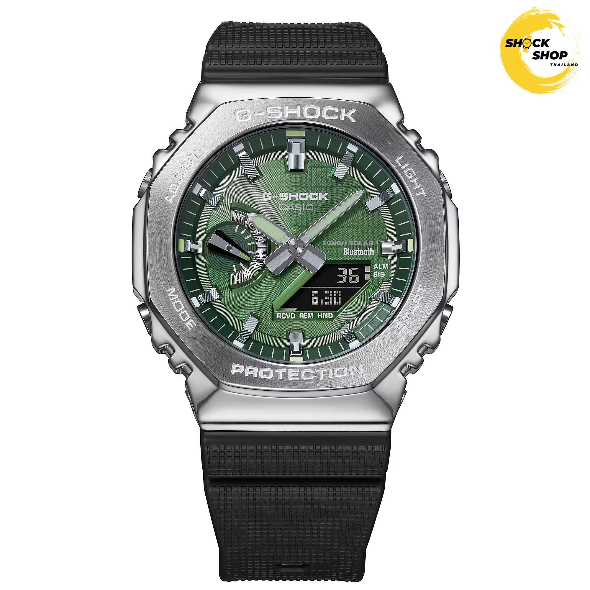 Casio G-Shock นาฬิกาข้อมือ รุ่น GBM-2100A-1A3 ซีรีส์ 2100 G-STEEL จีช็อค