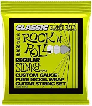สายกีตาร์ไฟฟ้า Ernie Ball Classic Pure Nickel Regular Slinky 010-046