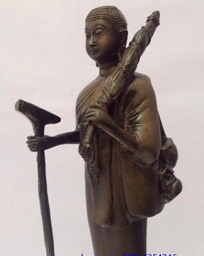 พระสีวลี ทองเหลือง รมดำ สูง 12 นิ้ว