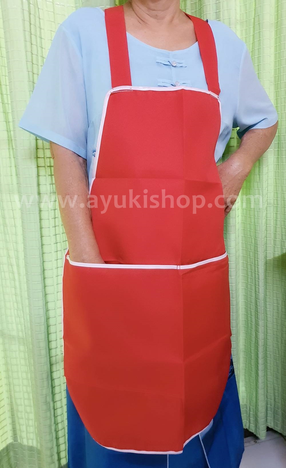 ผ้ากันเปื้อน Free Size สีพื้น