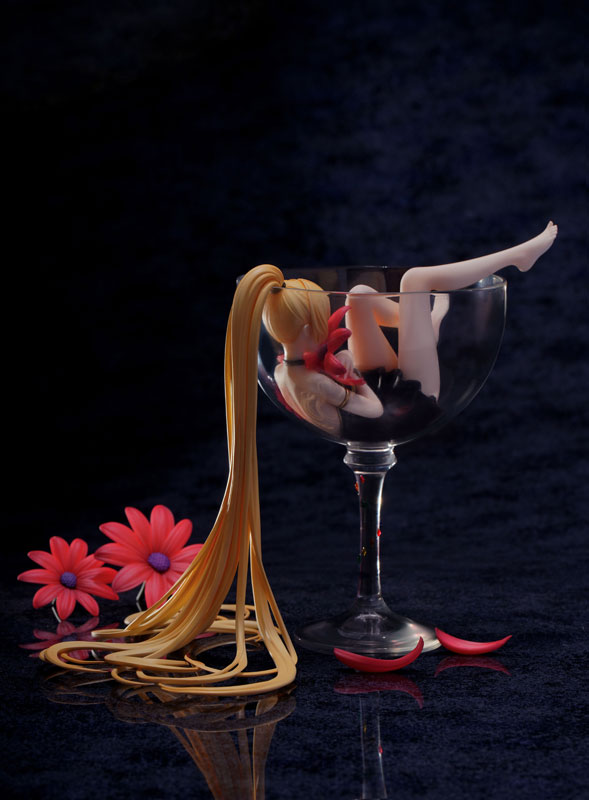 Girl in Glass Lily Wine