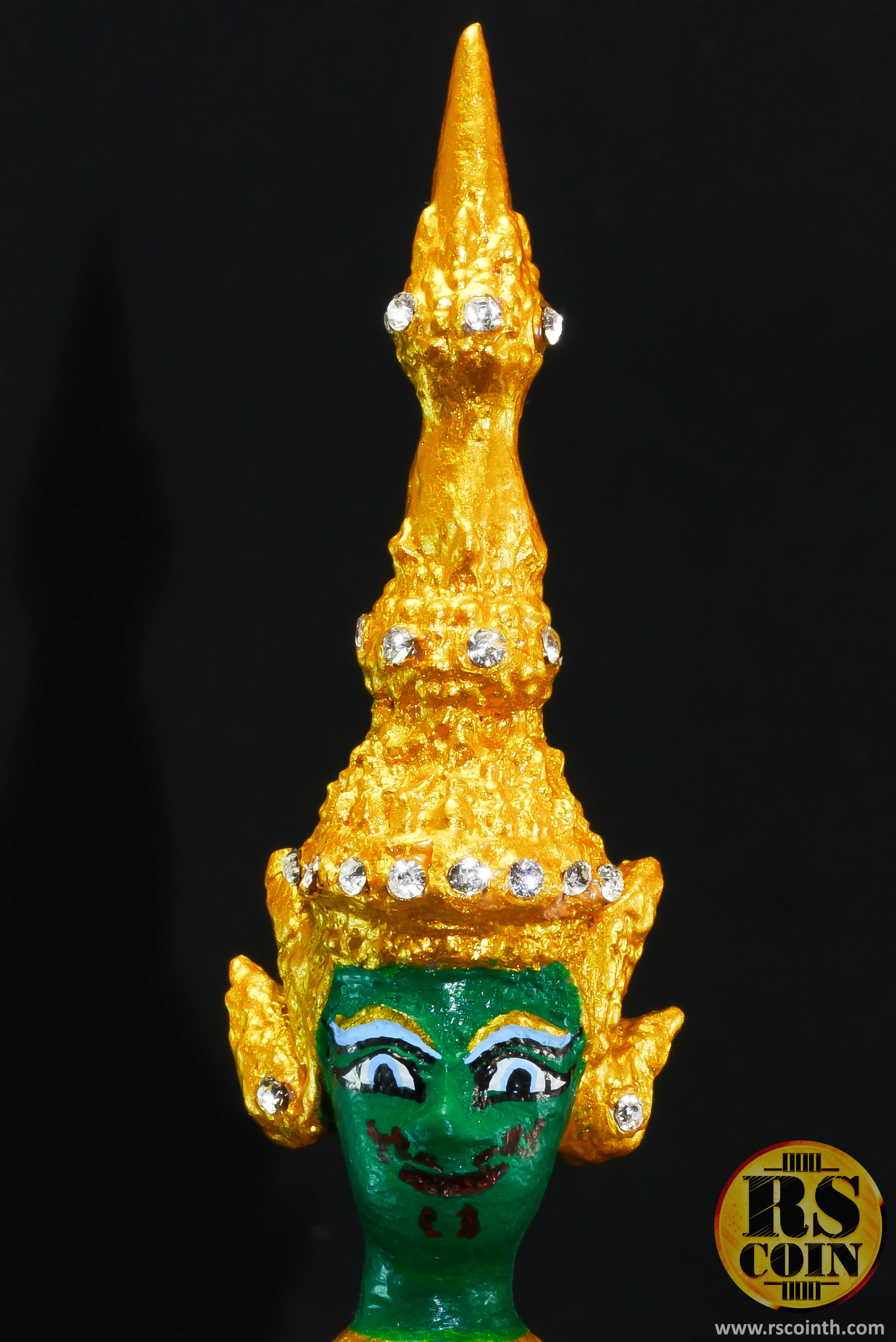 หัวโขนเรซิ่น - ทศกัณฐ์ (Ramakien Giant Thotsakan Khon Mask Size.M)