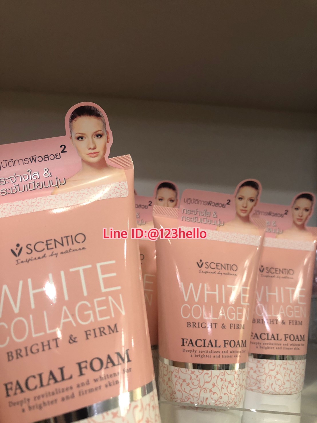 SCENTIO WHITE COLLAGEN OIL CONTROL FAICIAL FOAM เซนทิโอ ไวท์ คอลลาเจน ออยล์ คอนโทรล เฟเชียล โฟม 100ml.