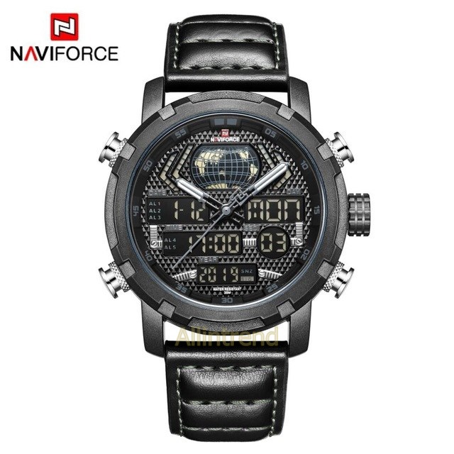 นาฬิกา Naviforce รุ่น NF9160 สีดำ ของแท้ รับประกันศูนย์ 1 ปี ส่งพร้อมกล่อง และใบรับประกันศูนย์ ราคาถูกที่สุด