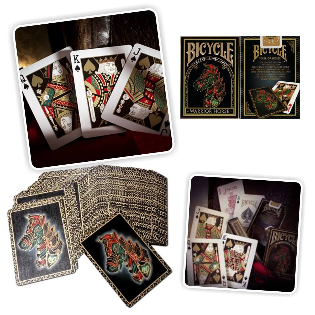 Bicycle Warrior Horse Playing Cards