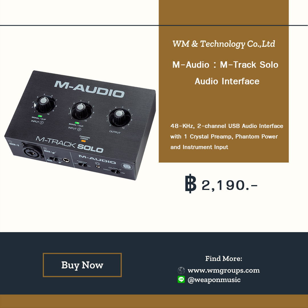 M-Track Solo Audio Interface