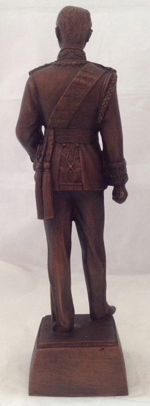 พระบรมรูป รัชกาลที่5 ชุดทหาร ประทับยืน รมดำมันปู 5นิ้ว