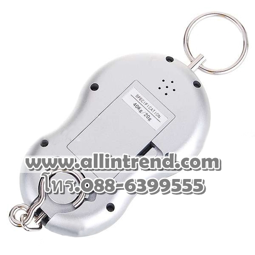 เครื่องชั่งน้ำหนักดิจิตอลแบบพกพา สีเงิน