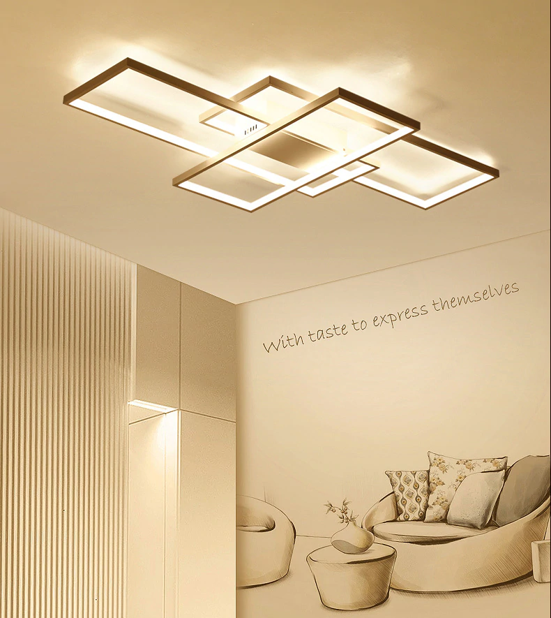 ไฟเพดาน ไฟแขวน Modern Square LED (สีขาว) โคมเพดาน โคมไฟแขวน ไฟระย้า ไฟช่อ ไฟกิ่ง สวยทันสมัย ไฟตกแต่ง หรูหรา ทนทาน ประหยัดไฟ