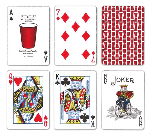 Bicycle Red Plastic Cup Playing Cards