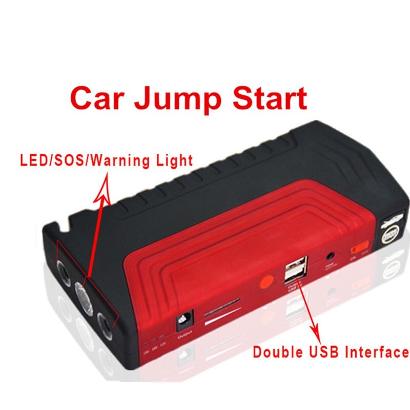 จั๊มสตาร์ทรถยนต์ 50800 mAh รุ่นท๊อปสุด Car Jump Starter ใช้ได้ทั้งรถเบนซินและดีเซล