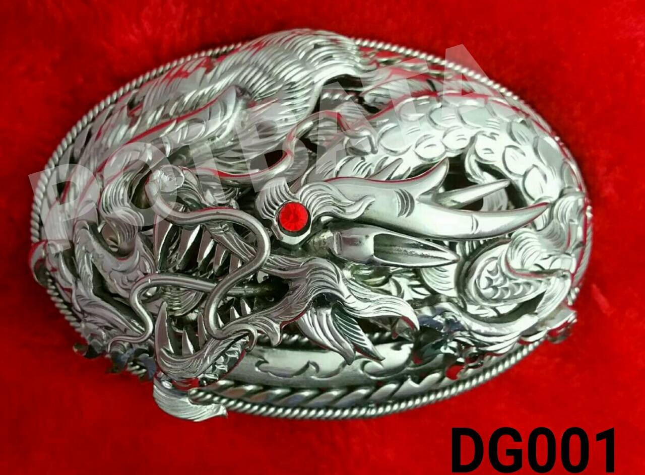 หัวเข็มขัดสแตนเลส ลายมังกร DG001