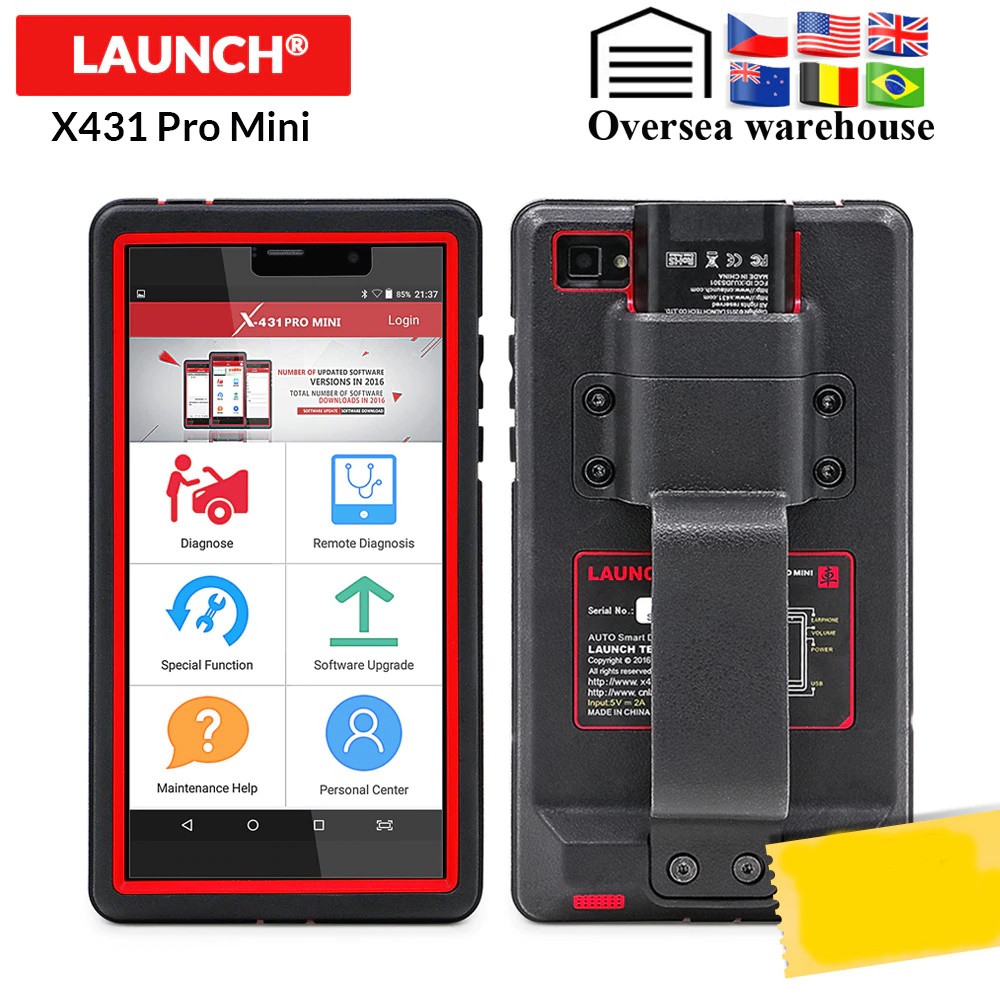 LAUNCH X431 Pro Mini เครื่องมือวินิจฉัยรถยนต์ Bluetooth / Wi-Fi เครื่องมือวิเคราะห์รถยนต์ เครื่องสแกนรถยนต์ เครื่องสแกนโค้ด วิเคราะห์รถยนต์ อ่านโค้ดต่างๆ Code Reader Car Scanner Automotive Diagnostic Tool