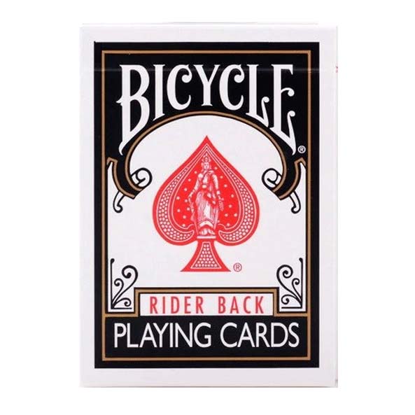 BLACK Bicycle Rider Back Playing Cards