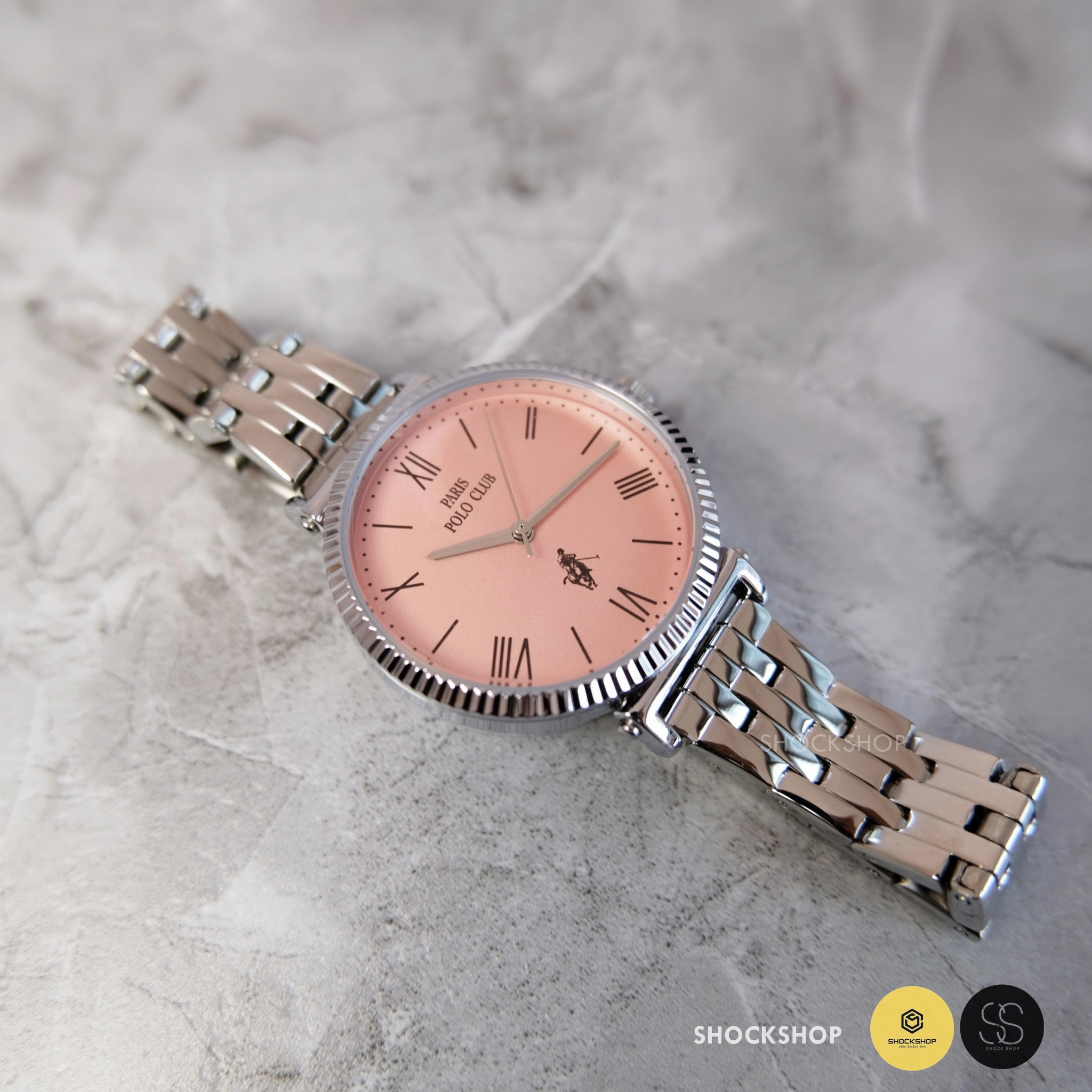 Paris Polo Club นาฬิกาข้อมือผู้หญิง รุ่น 3PP-2203935L-PK โปโล