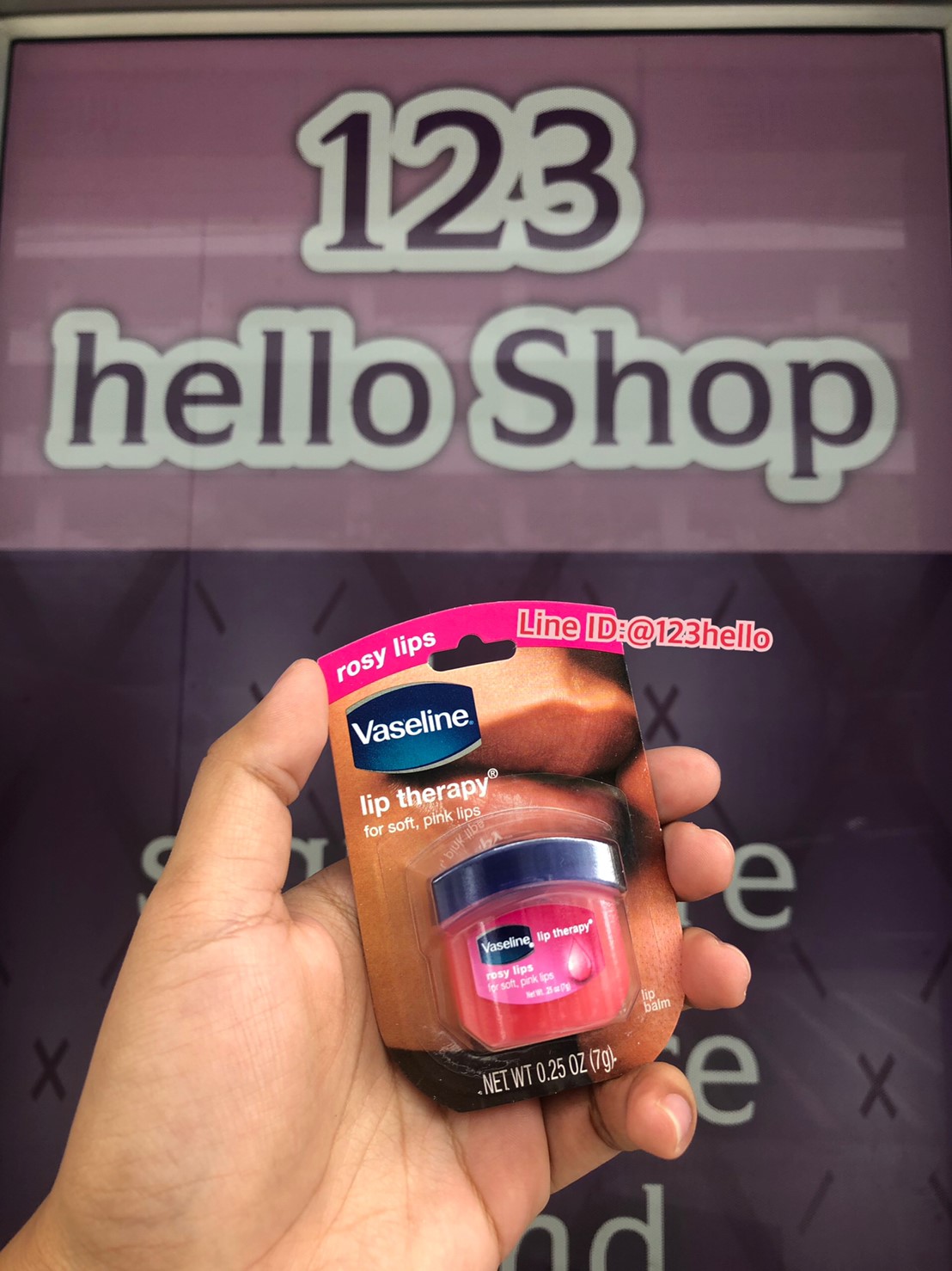 Vaseline lip therapy rosy lips วาสลีน ลิป เทอราฟี โรซี่ ลิป 7 g.