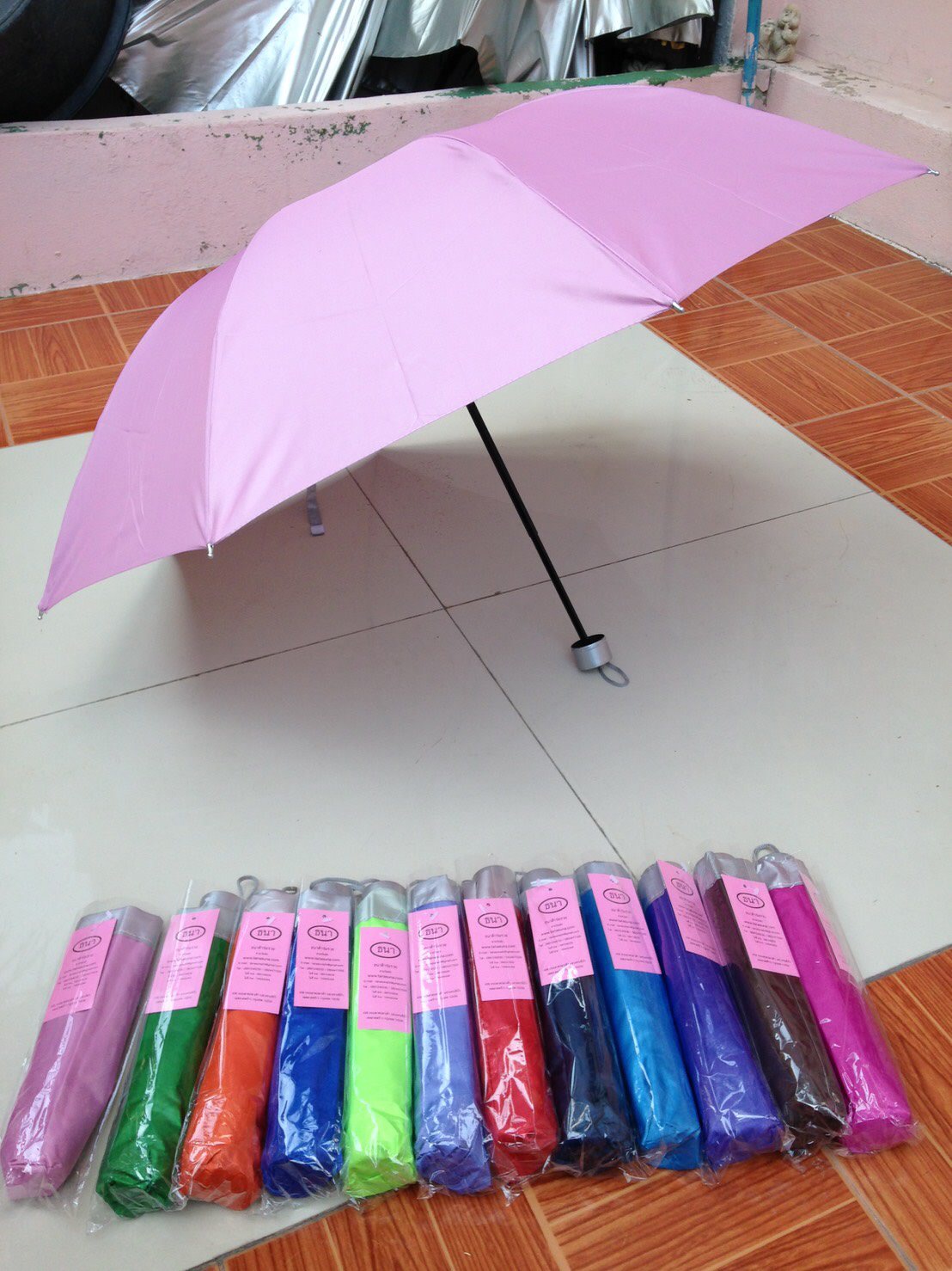 ร่มพับ3ตอนมียูวี8 ก้าน