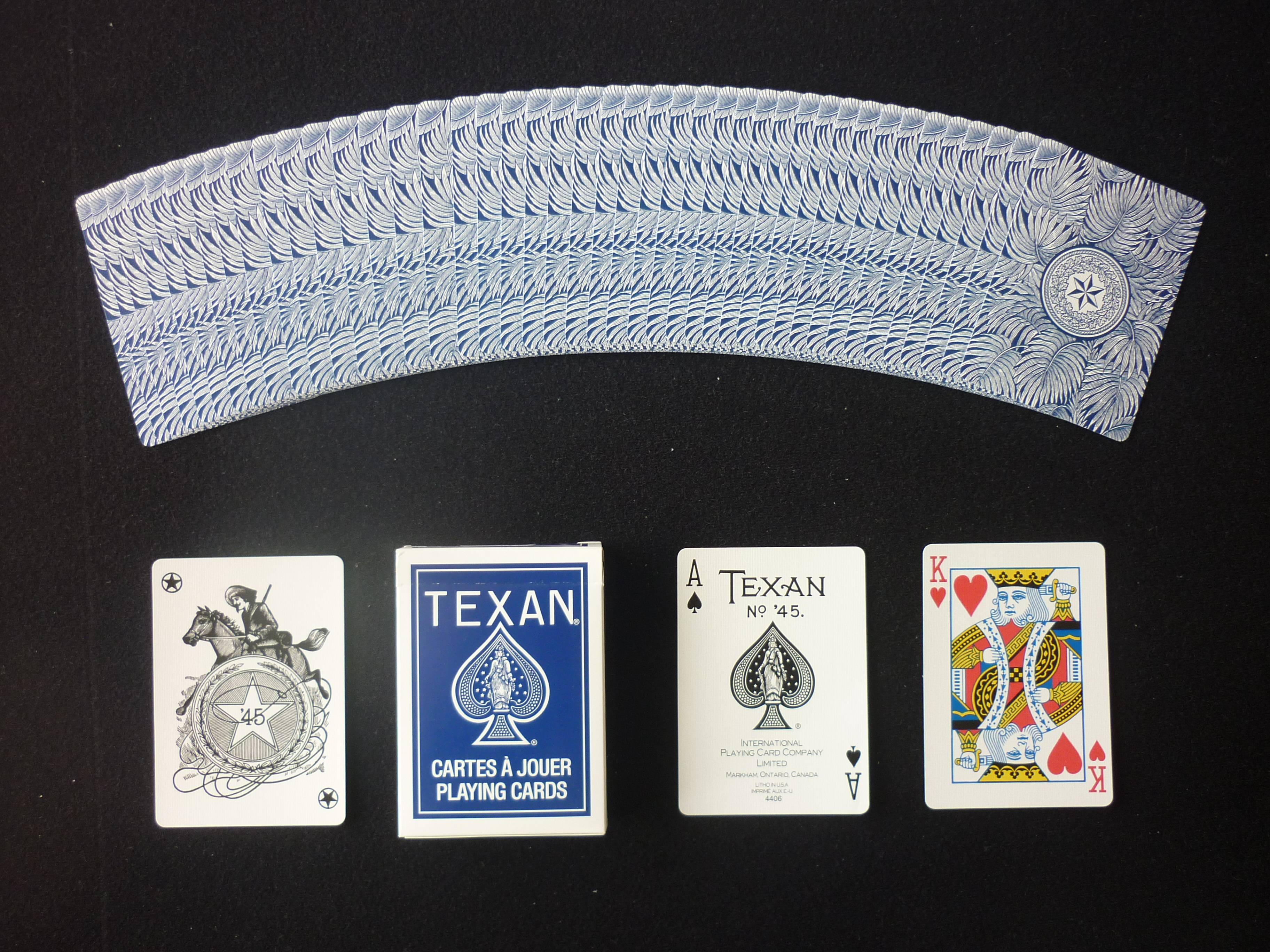 Texan Palmetto Playing Cards (Blue)