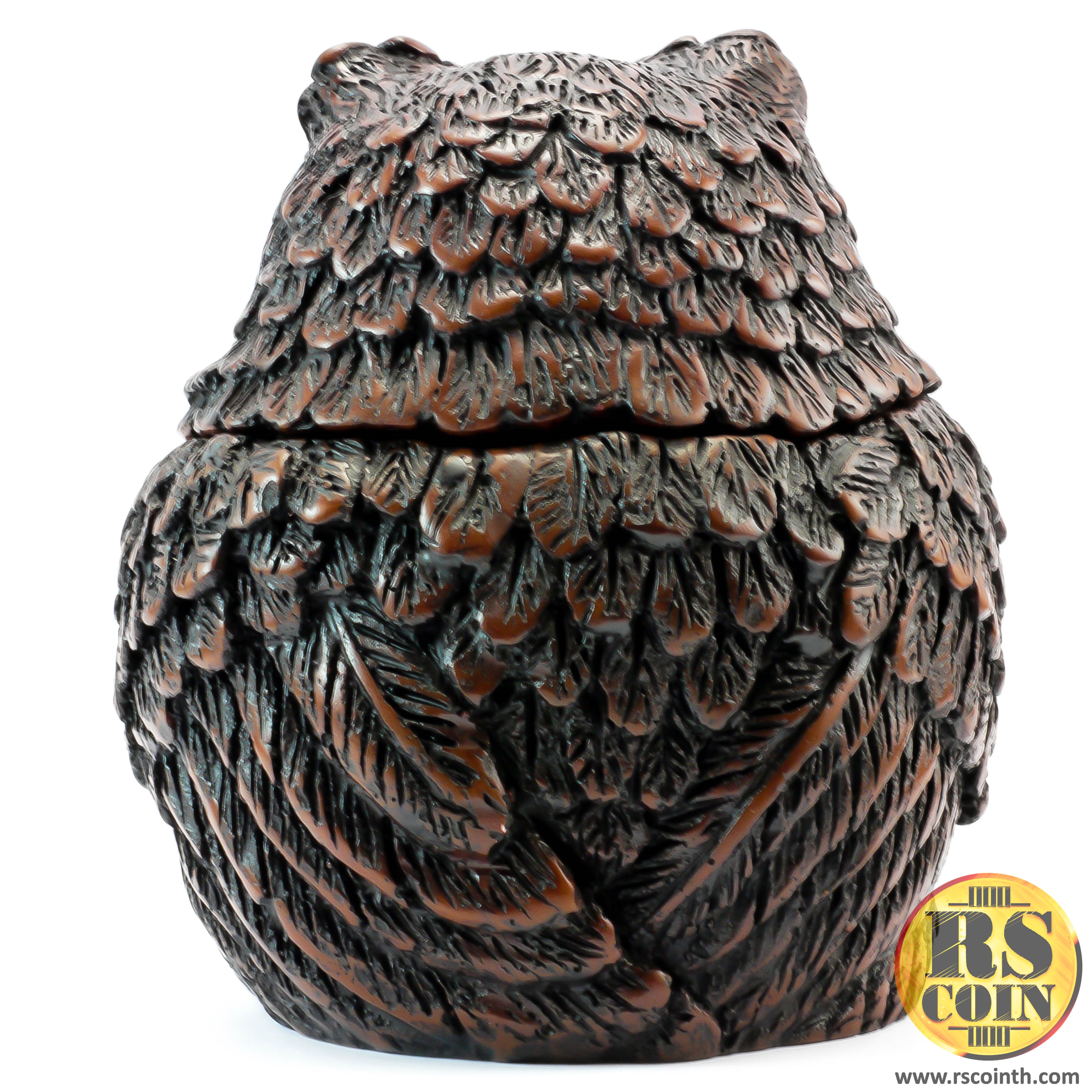 รูปปั้นหิน - นกฮูกตลับ (Thai Sculpture Stone Animal Bird Owl)