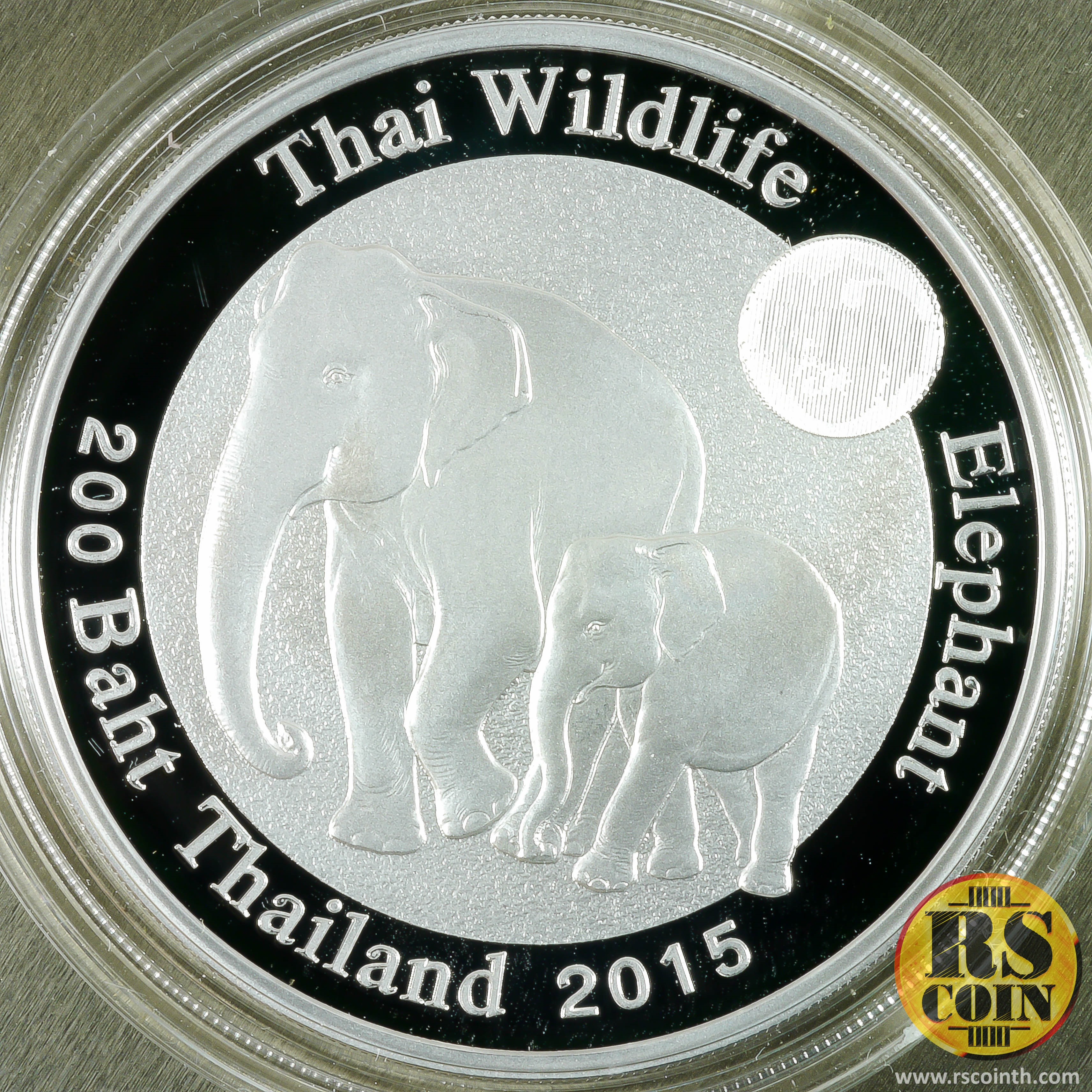 เหรียญกษาปณ์เงินขัดเงา เหรียญกษาปณ์ที่ระลึกช้างไทย