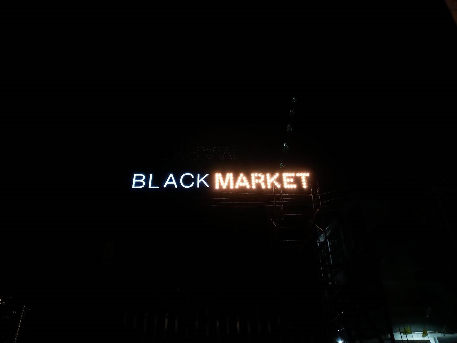 ป้ายไฟออกหน้า ไฟปิงปอง #BLACKMARKET - ติดตั้งป้ายสมุทรปราการ