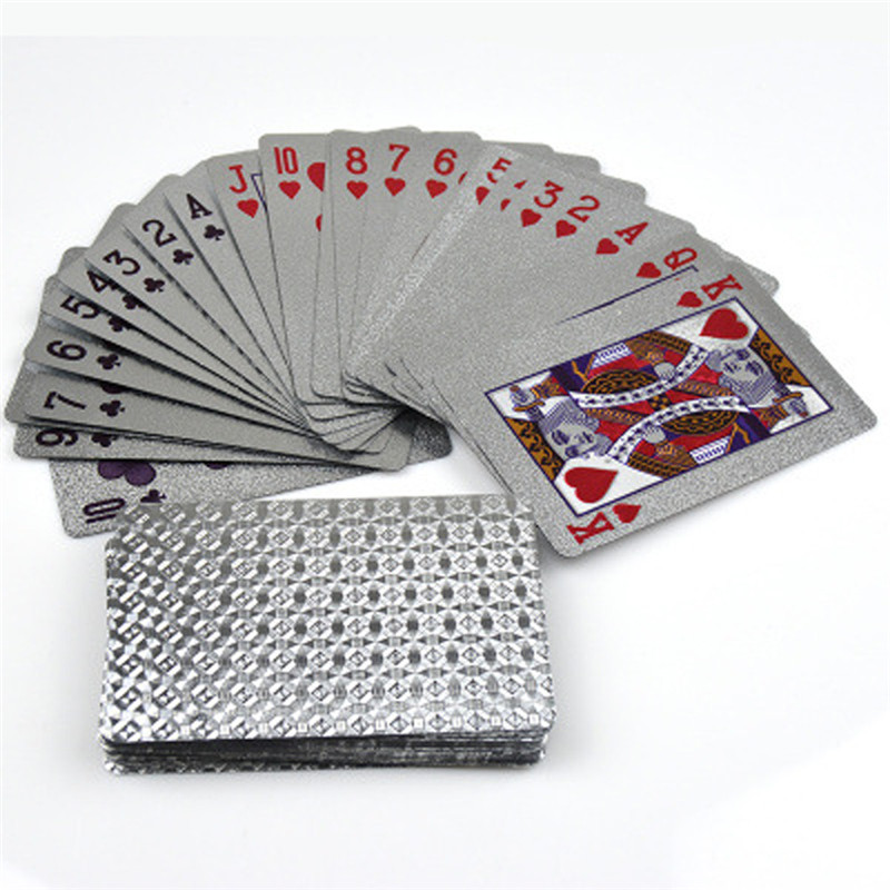 ไพ่ทองคำขาว / Silver Playing Cards