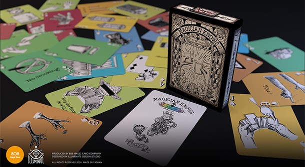 Magician Knows Playing Cards (B&W)