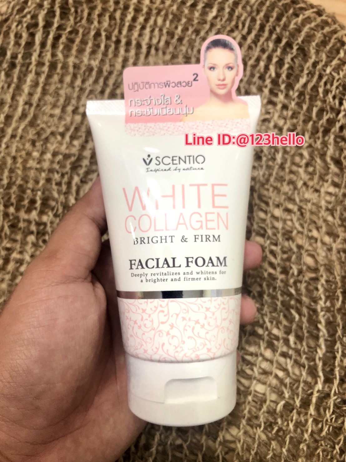 SCENTIO WHITE COLLAGEN MILD FAICIAL FOAM เซนทิโอ ไวท์ คอลลาเจน มายด์ เฟเชียล โฟม 100ml.