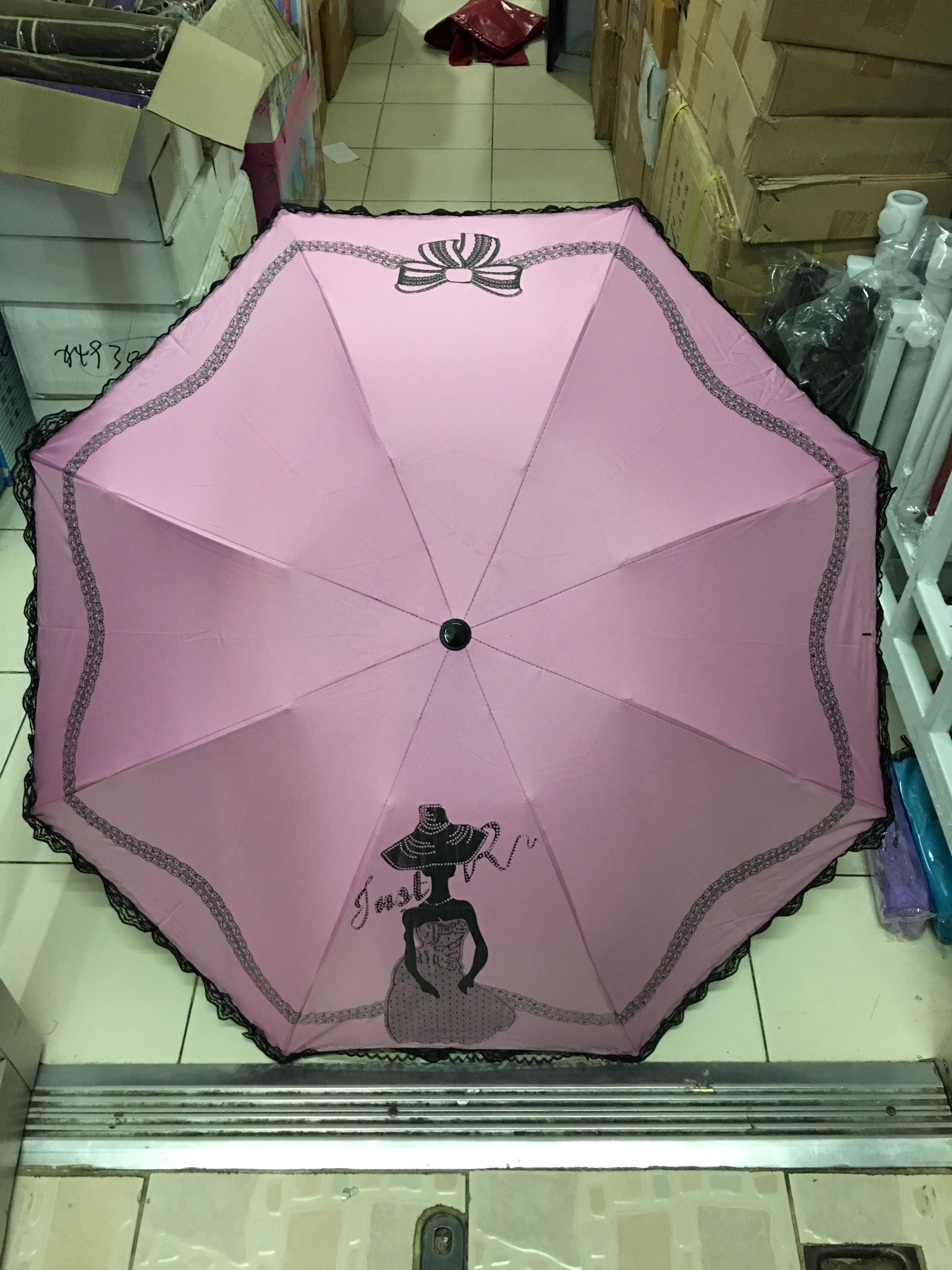 ร่มโค้งแฟชั่นมีระบาย รหัส8009