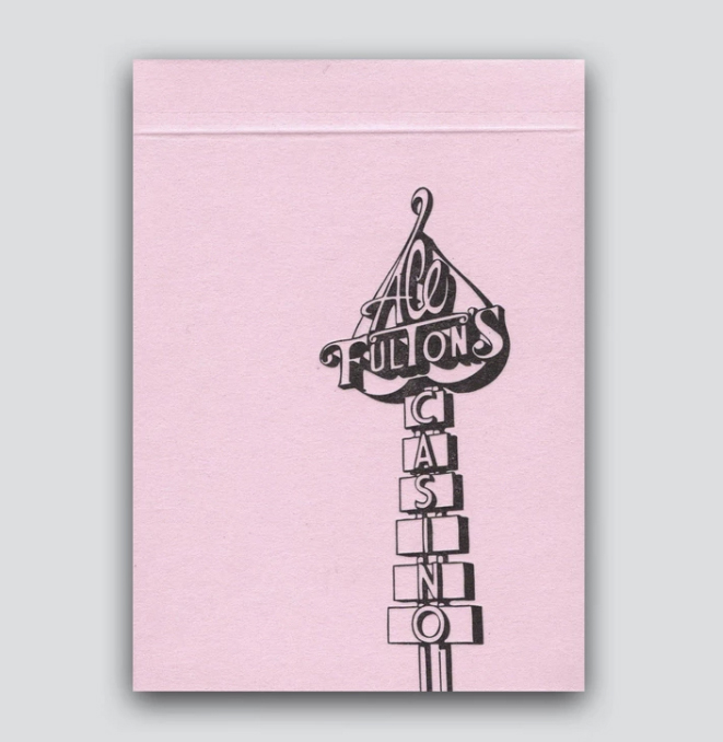 Pink Ace Fulton's Casino Playing Cards