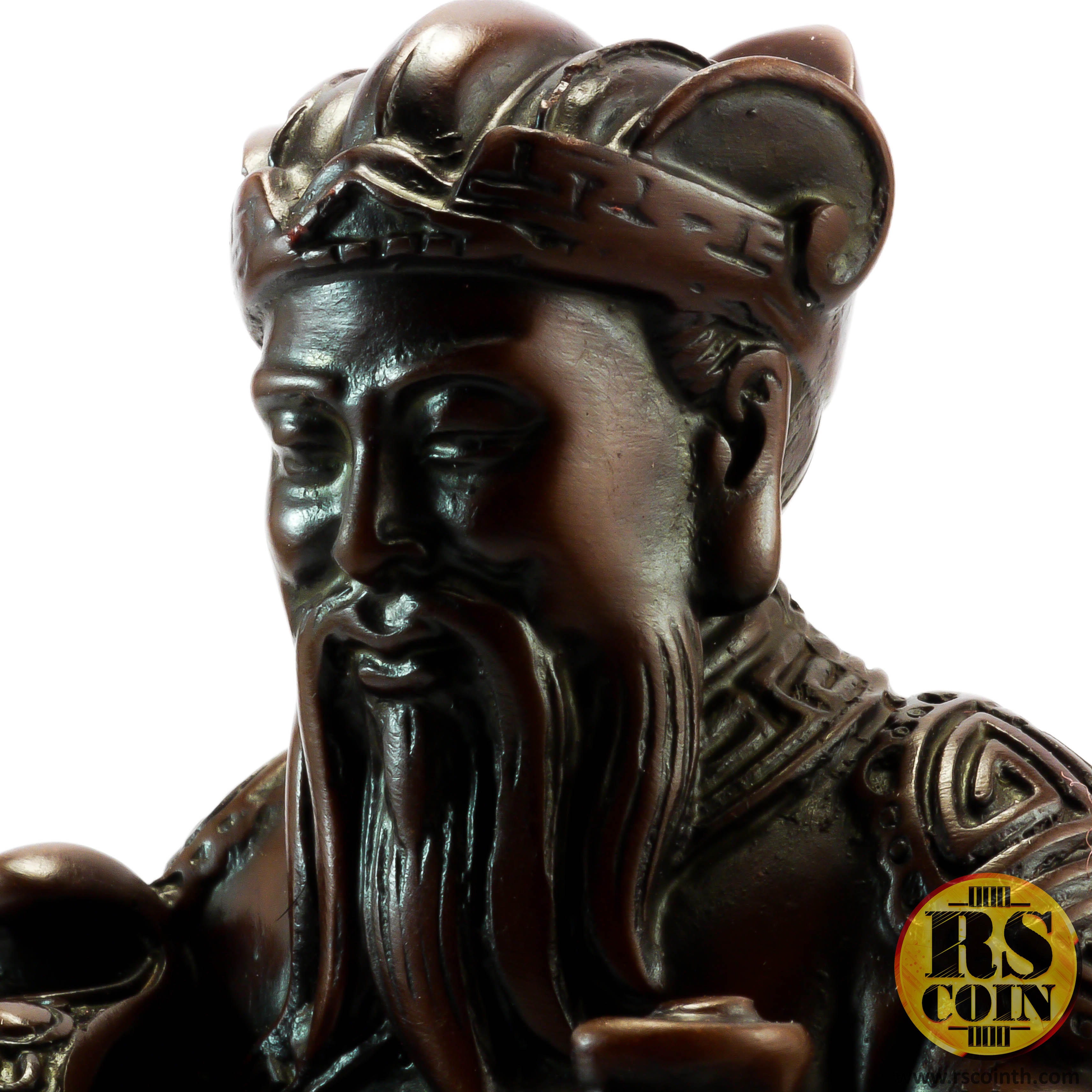 รูปปั้นหิน - ไฉซิ้งเอี้ย เทพเจ้าแห่งโชคลาภ (Thai Sculpture Stone Cai Shen God)