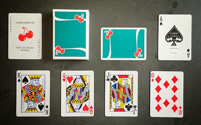 Cherry Casino Playing Cards By McKee (Green)