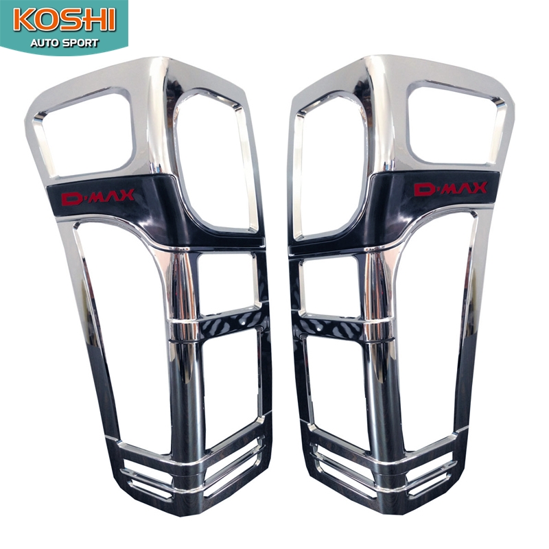 ครอบไฟท้ายชุบโครเมี่ยมมีทับทิมดำ(มีทับทิมแดงให้เปลี่ยนในชุด) D-Max 2012-16