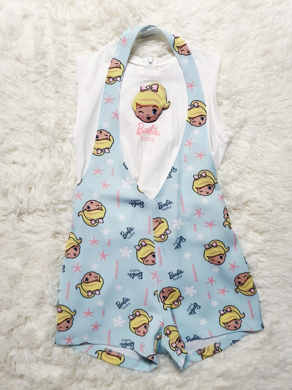 ชุดจั้ม Barbie baby XXL ช่วงอายุ 6y Cha-Lom มือสองเหมือนใหม่