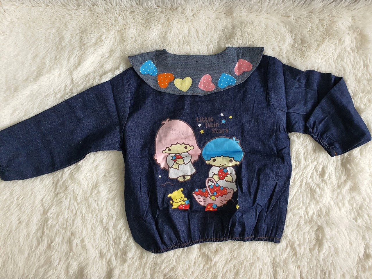 เสื้อคลุม Jacket ยีนส์ Little twin stars ไซส์ 150 (เด็ก5-8ขวบ)