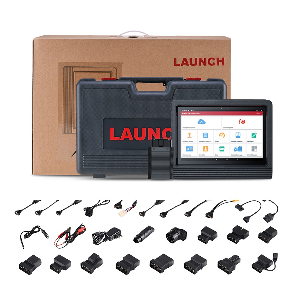 Launch X431 V Plus V4.0 12V สำหรับ รถยนต์ และ 24V สำหรับ รถบรรทุก เครื่องมือวิเคราะห์ รถยนต์ เครื่องสแกนรถยนต์ เครื่องมือวินิจฉัยรถยนต์ เครื่องสแกนโค้ด วิเคราะห์รถยนต์ อ่านโค้ดต่างๆ HD3 HDIII for 12V cars & 24V Trucks Code Reader Car Scanner Automotive