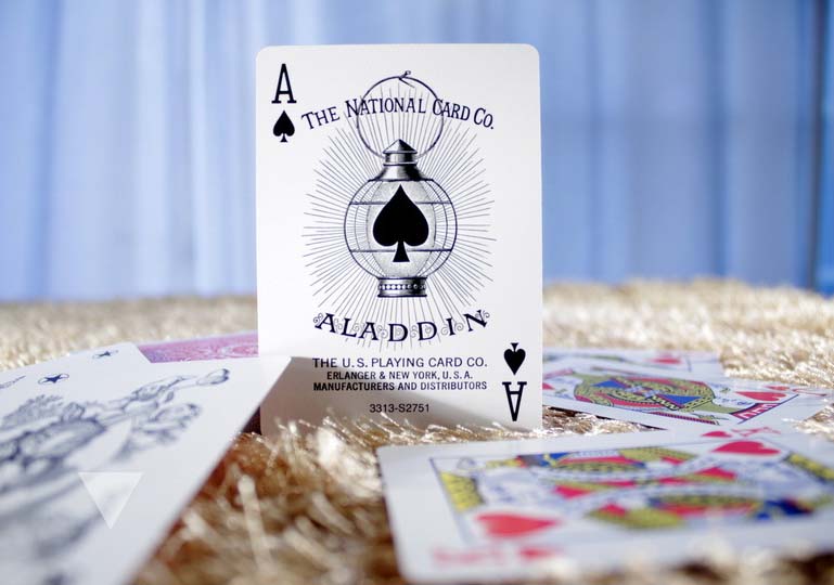 Aladdin 1001 Playing Cards สีน้ำเงิน