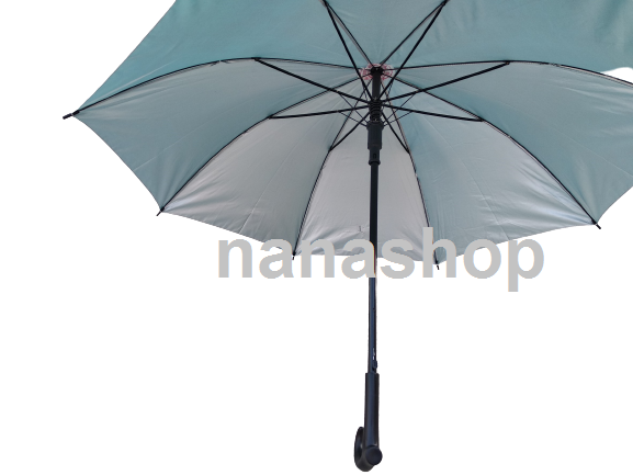 ร่มตอนเดียว24นิ้ว ร่ม24 ด้ามไม้เท้า มีหัวกันลื่น ร่มกันยูวี ขายปลีกและส่ง คละสีและสีล้วน